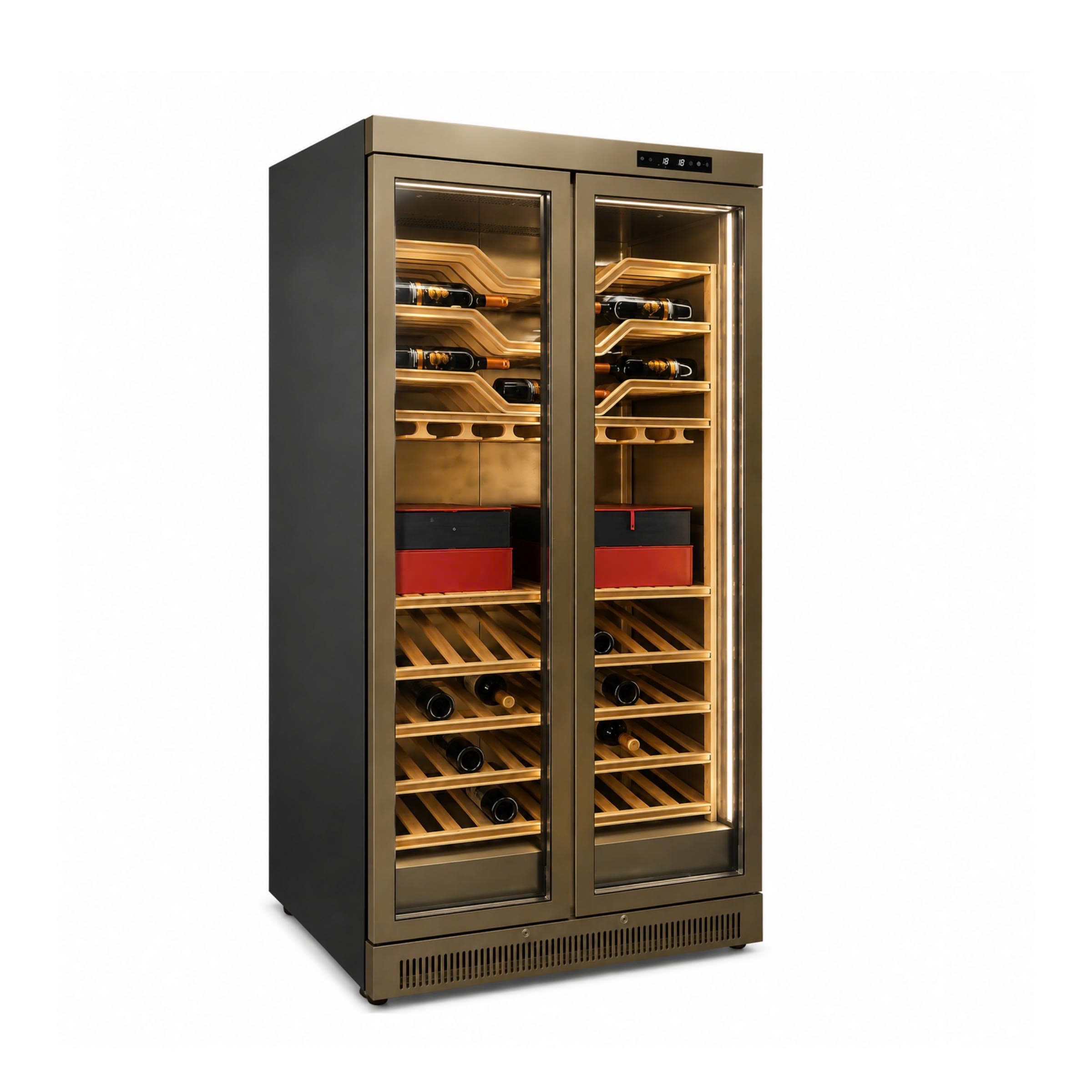 Munchen Olympus Series MSW690G ( Monolithic Steel - Tủ bảo quản thiết kế thép nguyên khối Golden SS )